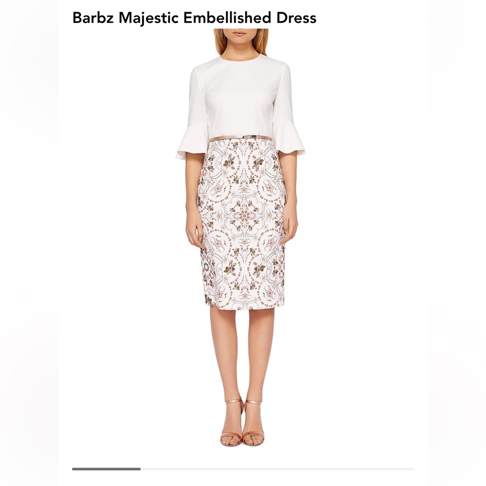 Ted Baker London Barbz Majestic Embellished Dress. Size 2